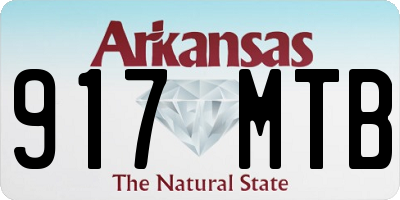 AR license plate 917MTB