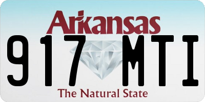 AR license plate 917MTI