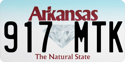 AR license plate 917MTK