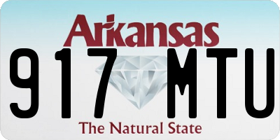 AR license plate 917MTU