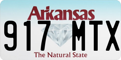AR license plate 917MTX