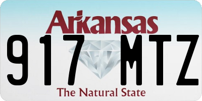 AR license plate 917MTZ