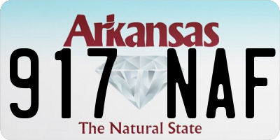 AR license plate 917NAF