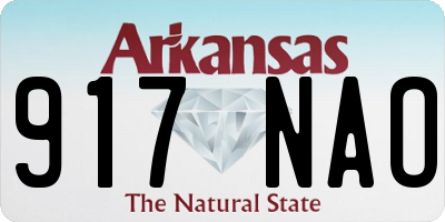 AR license plate 917NAO