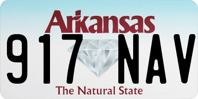 AR license plate 917NAV
