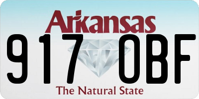 AR license plate 917OBF
