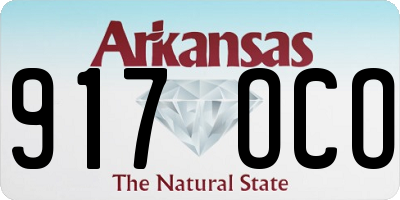 AR license plate 917OCO
