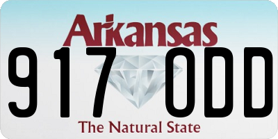 AR license plate 917ODD