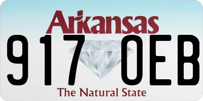 AR license plate 917OEB