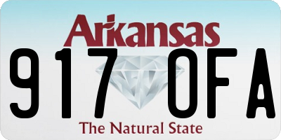 AR license plate 917OFA
