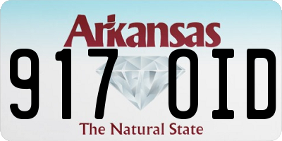 AR license plate 917OID