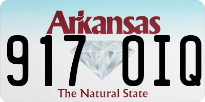 AR license plate 917OIQ