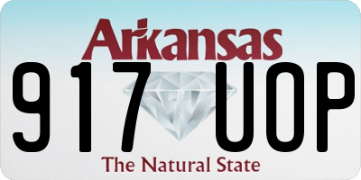 AR license plate 917UOP