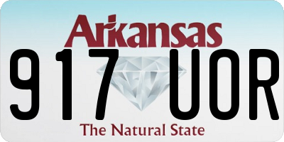 AR license plate 917UOR