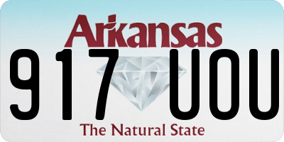 AR license plate 917UOU