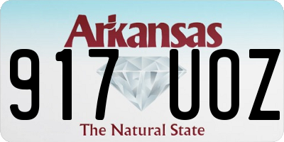 AR license plate 917UOZ