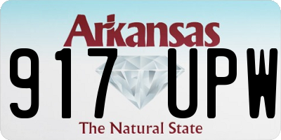 AR license plate 917UPW