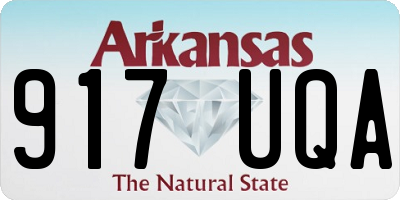 AR license plate 917UQA