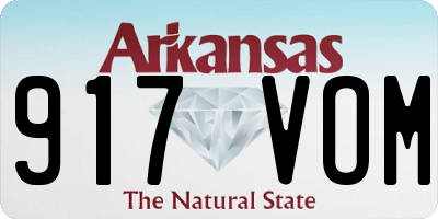 AR license plate 917VOM