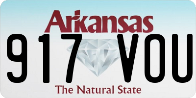 AR license plate 917VOU