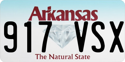 AR license plate 917VSX