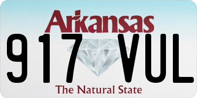 AR license plate 917VUL