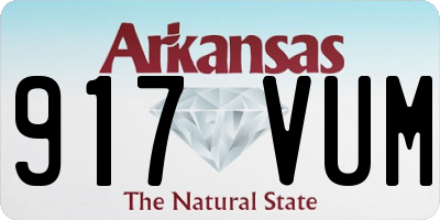 AR license plate 917VUM