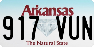 AR license plate 917VUN