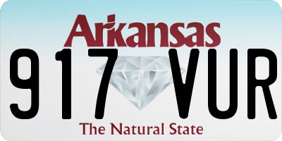 AR license plate 917VUR