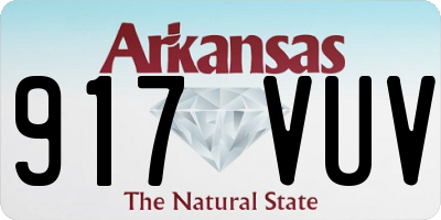 AR license plate 917VUV