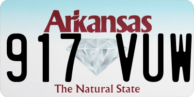 AR license plate 917VUW
