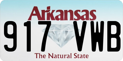 AR license plate 917VWB