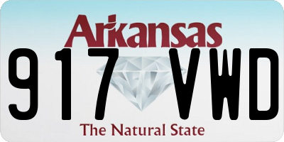 AR license plate 917VWD