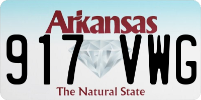 AR license plate 917VWG