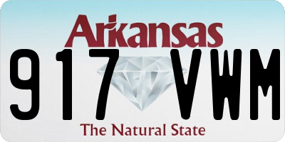 AR license plate 917VWM