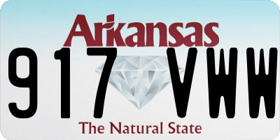 AR license plate 917VWW