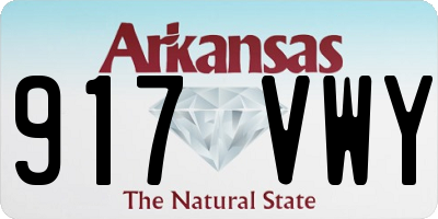 AR license plate 917VWY