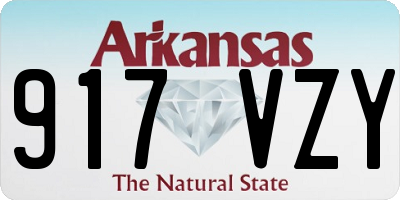 AR license plate 917VZY