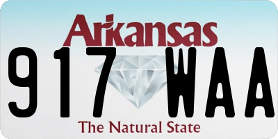 AR license plate 917WAA
