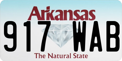 AR license plate 917WAB