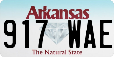 AR license plate 917WAE