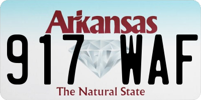 AR license plate 917WAF