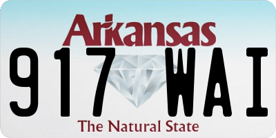 AR license plate 917WAI