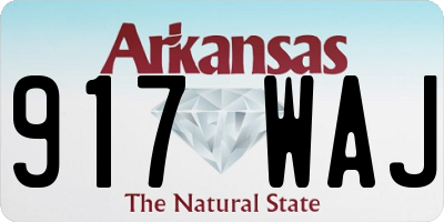 AR license plate 917WAJ