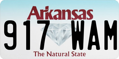 AR license plate 917WAM