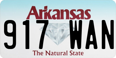 AR license plate 917WAN