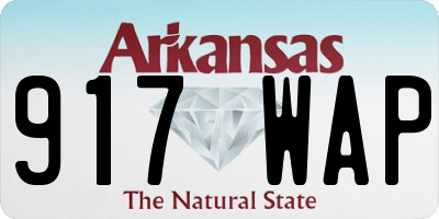AR license plate 917WAP