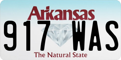 AR license plate 917WAS