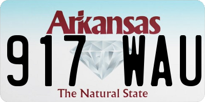 AR license plate 917WAU