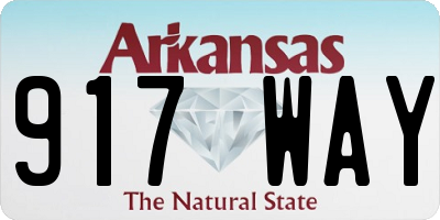 AR license plate 917WAY